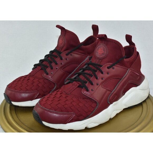 Nike Air Huarache Run Ultra Mens Shoes Size 9.5 Team Red Gym Sail Sneakers - Picture 1 of 10